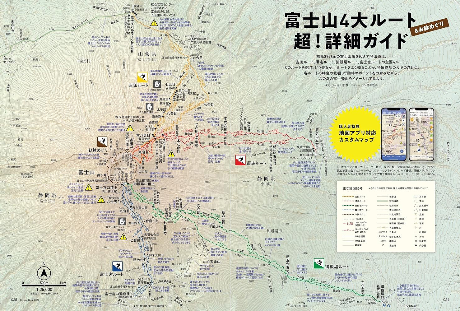 富士山ブック 2024 別冊山と溪谷