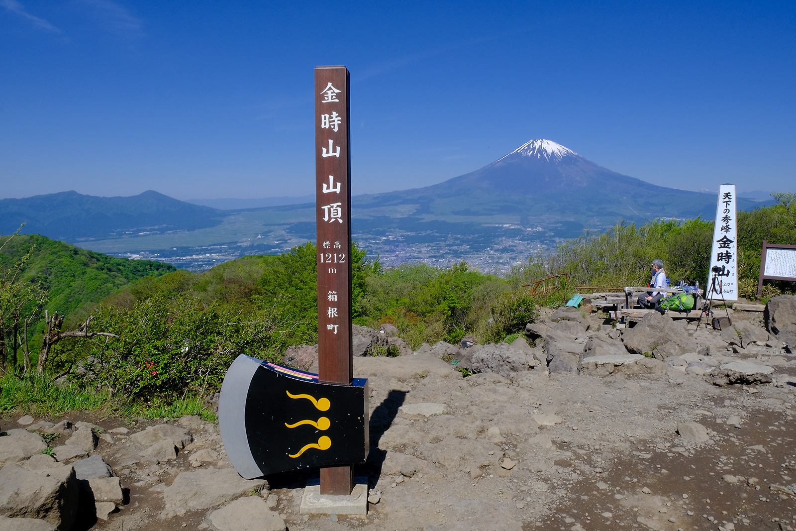 金時山（きんときやま・きんときさん）　低山　箱根　ハイキング　絶景　富士山展望　富士見　新緑　写真＝佐々木亨　Photo by Toru Sasaki