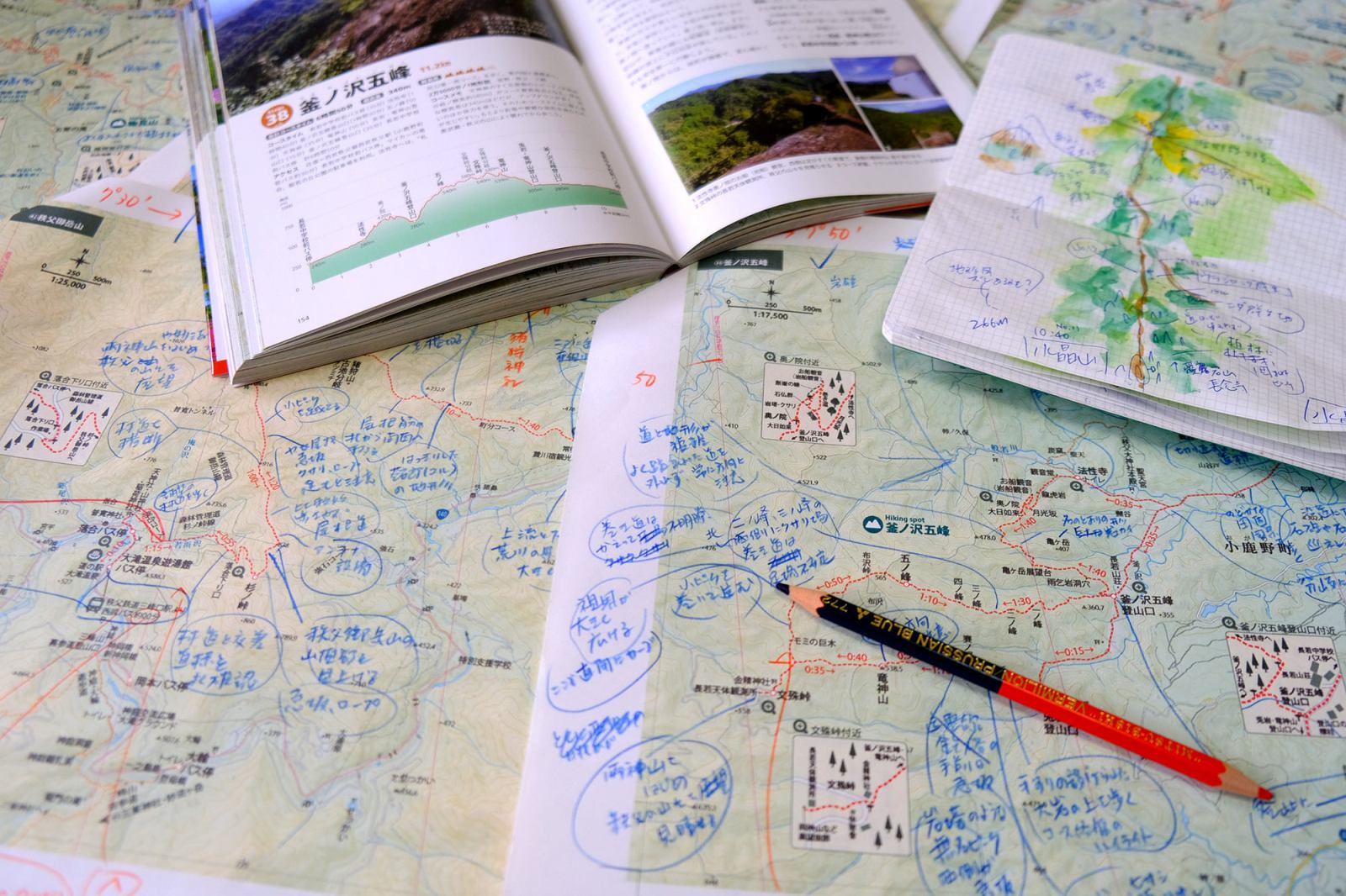 増補改訂版　詳しい地図で迷わず歩く　奥武蔵・秩父500km　メイキング　制作舞台裏