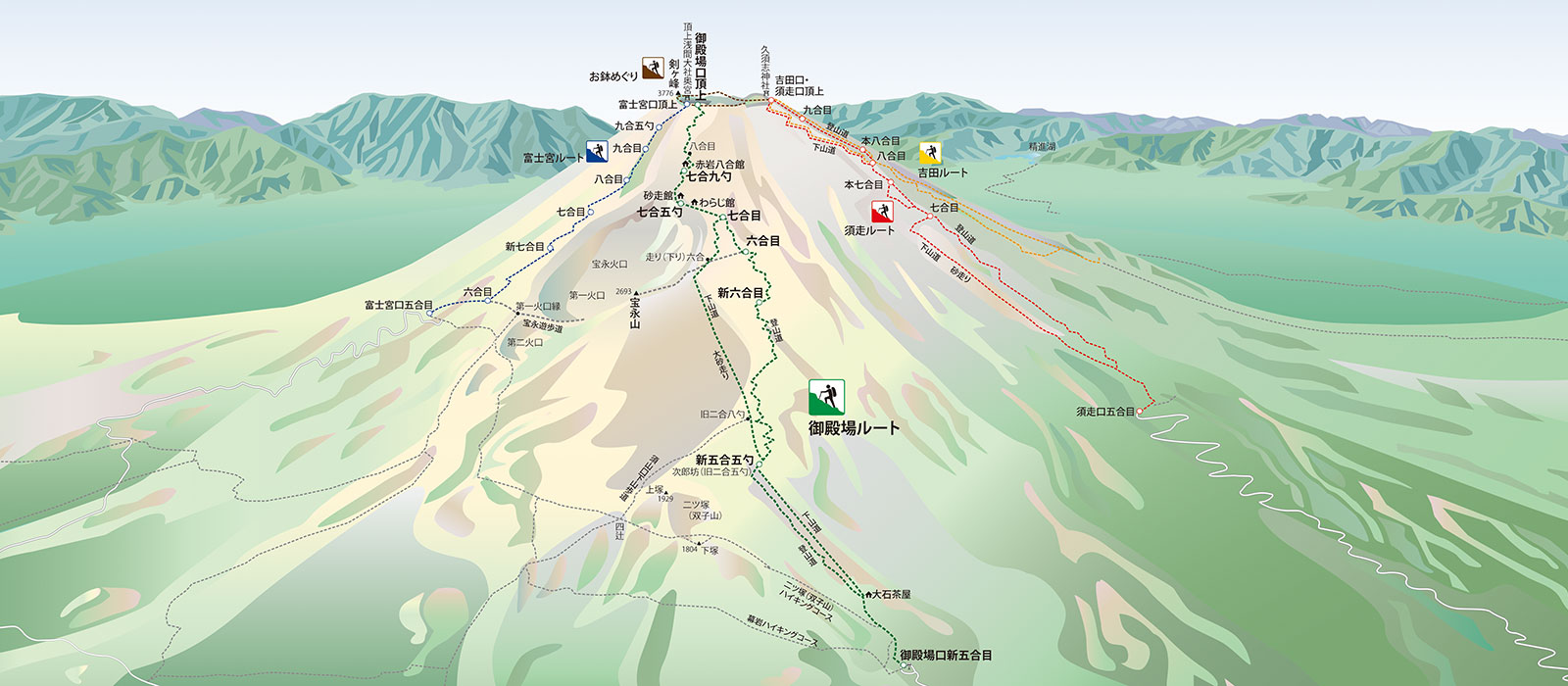 登山地図・ハイキングマップ制作